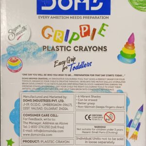 Doms Grippie Plastic Crayons