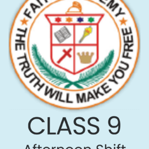 Faith Academy Class 9 Afternoon Hindi
