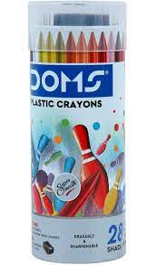 Doms Plastic Crayons 28 Shades