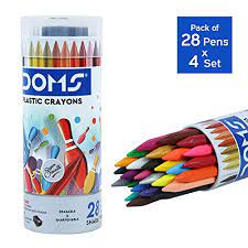 Doms Plastic Crayons 28 Shades