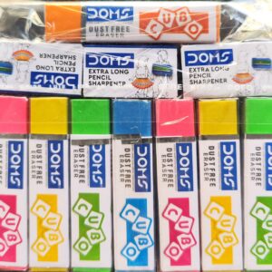 Doms Cubo Eraser and Long Point Sharpners